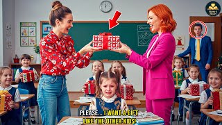 Millionaire Unexpectedly Visits School, Sees Girl With No Christmas Gift. The Truth Chokes Him Up