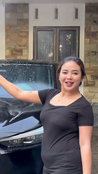 Sigemoy washes his car