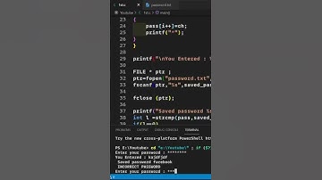C Programming project||Login screen 1.0||Full video link in description||#shorts