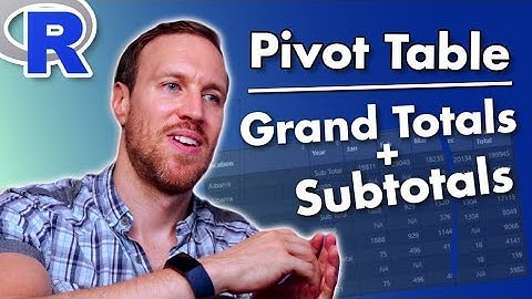 How to create a Pivot Table with SUBTOTALS and GRAND TOTALS in R | RStudio
