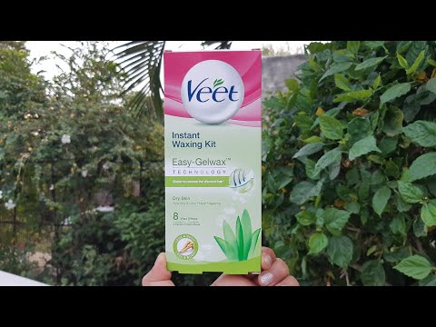 Veet ready to use wax strips review. instant waxing kit. bridal waxing at home