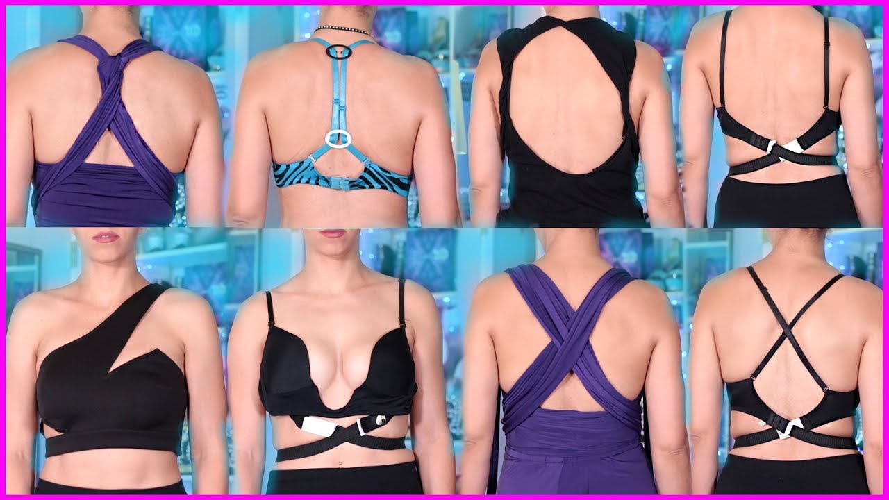 Best Bras for Every Top! 15 Ways, What Bra to Wear with Backless, Strapless,  One Shoulder, Racerback 