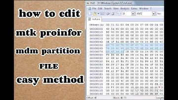 how to edit mtk proinfor