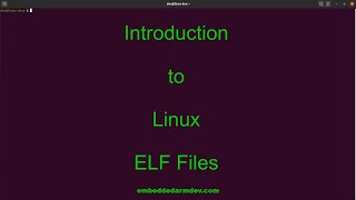 Introduction to the Linux ELF file.