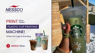 High-Speed Plastic Cup Printing Machine for Premium Branding on Food & Beverage Cups.