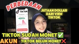 Cara membedakan akun tiktok monetisasi dan akun tiktok tidak monetisasi || creator reward program
