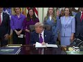 WATCH: Trump announces new rule establishing an optional fertility benefit for workers