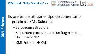 XML Schema: Estructura - Elementos