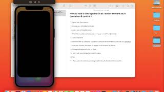 IOS Swift : How to Add a UIView appear in all Tabbar screens as a container & control it