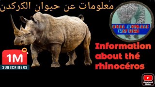 معلومات عن حيوان الكركدن_وحيد القرن ( Information about the rhinoceros )