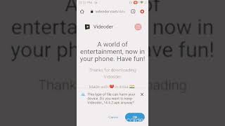 Download Videoder app chrome browser screenshot 4