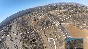 Recon Flight 6 (12 minute) un-cut entire flight FPV OSD RC Cameraplane V13252