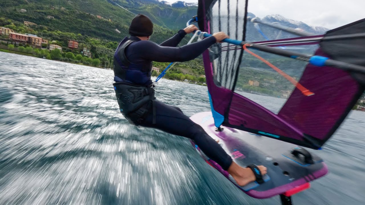 INSANE FPV SHOTS Hydrofoil Windsurfing