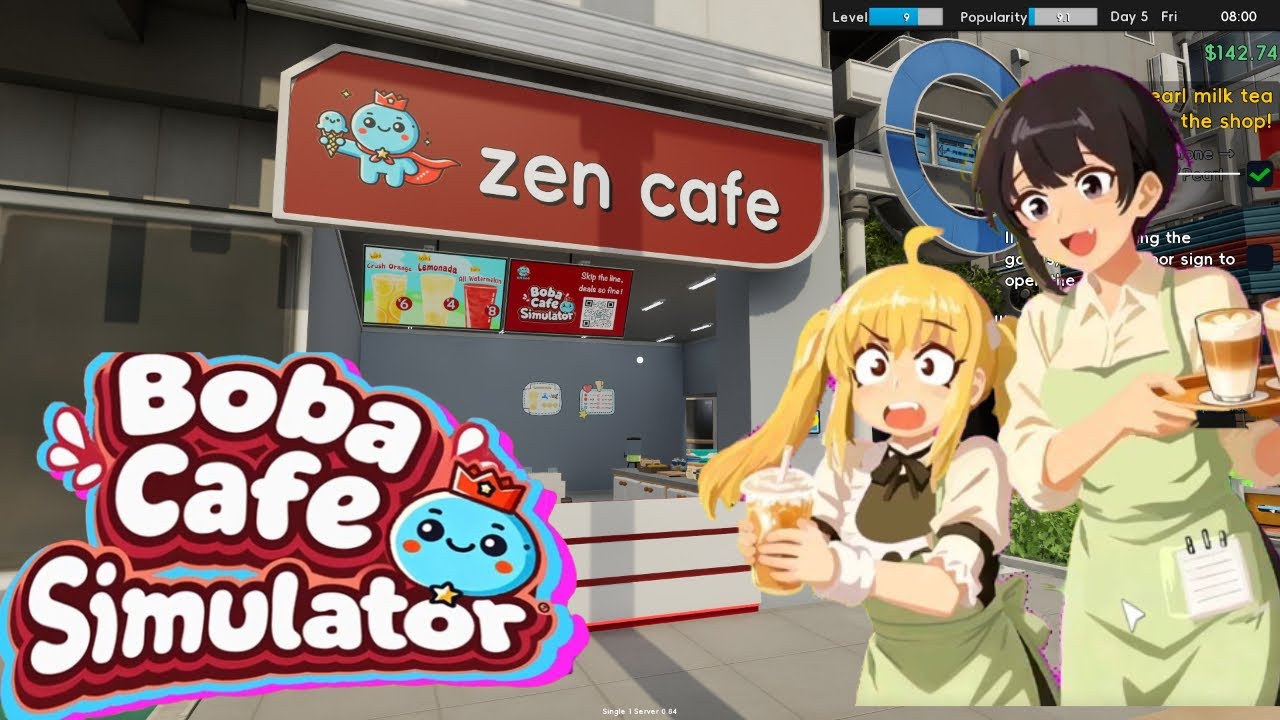 Boba Cafe Simulator Demo Gameplay – Part 1 | 1 Hour (No Commentary)