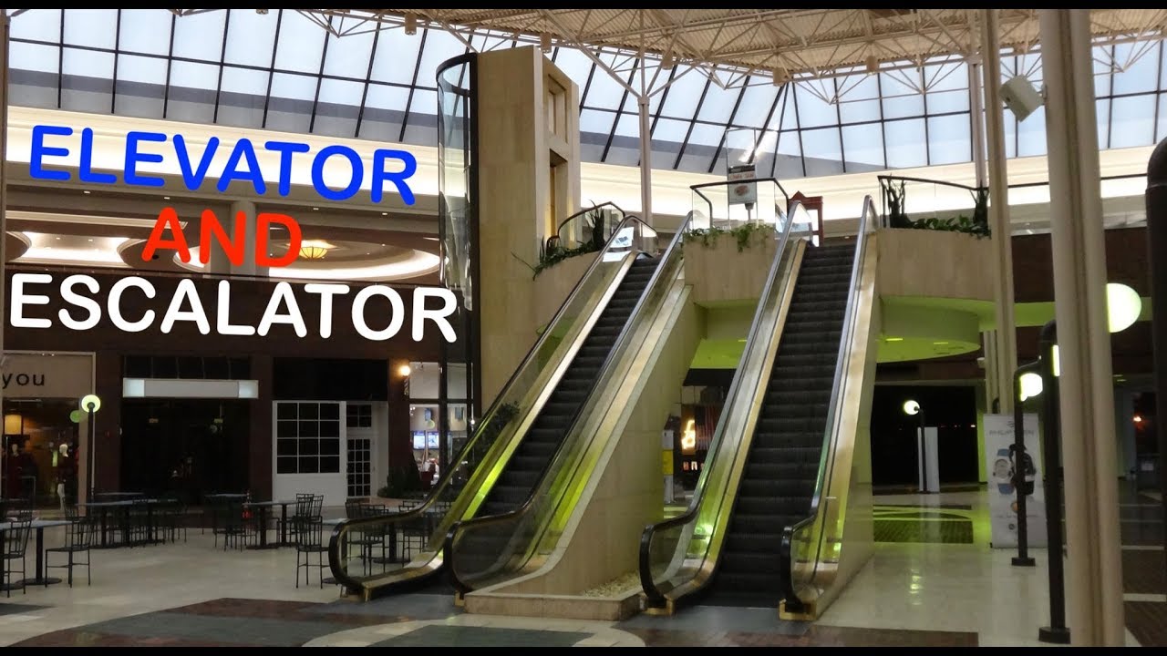 Vintage Montgomery Scenic Elevator and Escalator at the Cobb Galleria