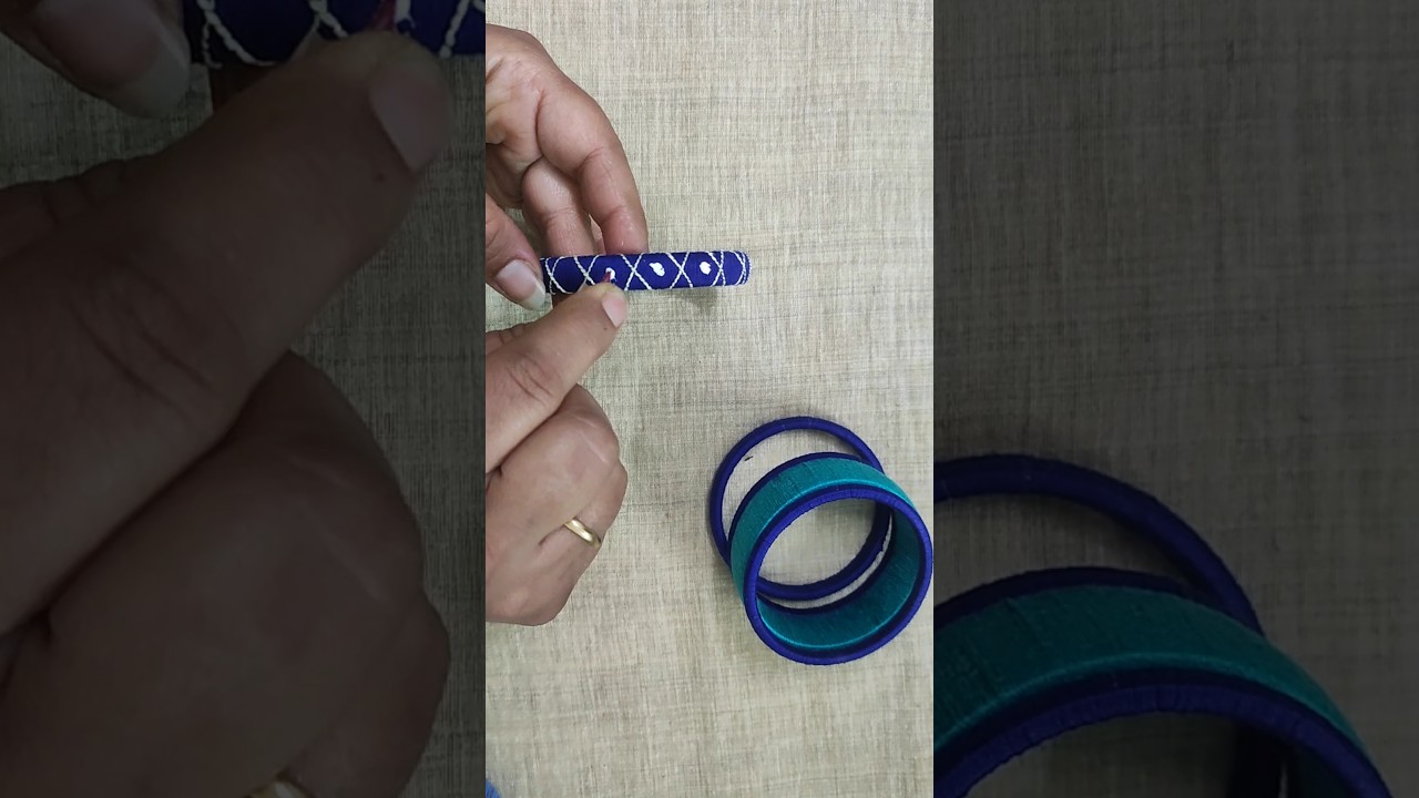 Handmade cotton thread bangles/diy bangles