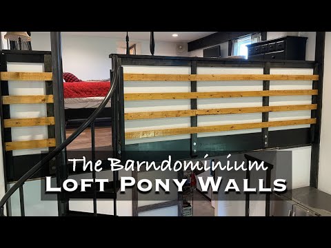 Video: 4 Board Fence PONY WALLS for the LOFT Bedrooms inside the Barndominium