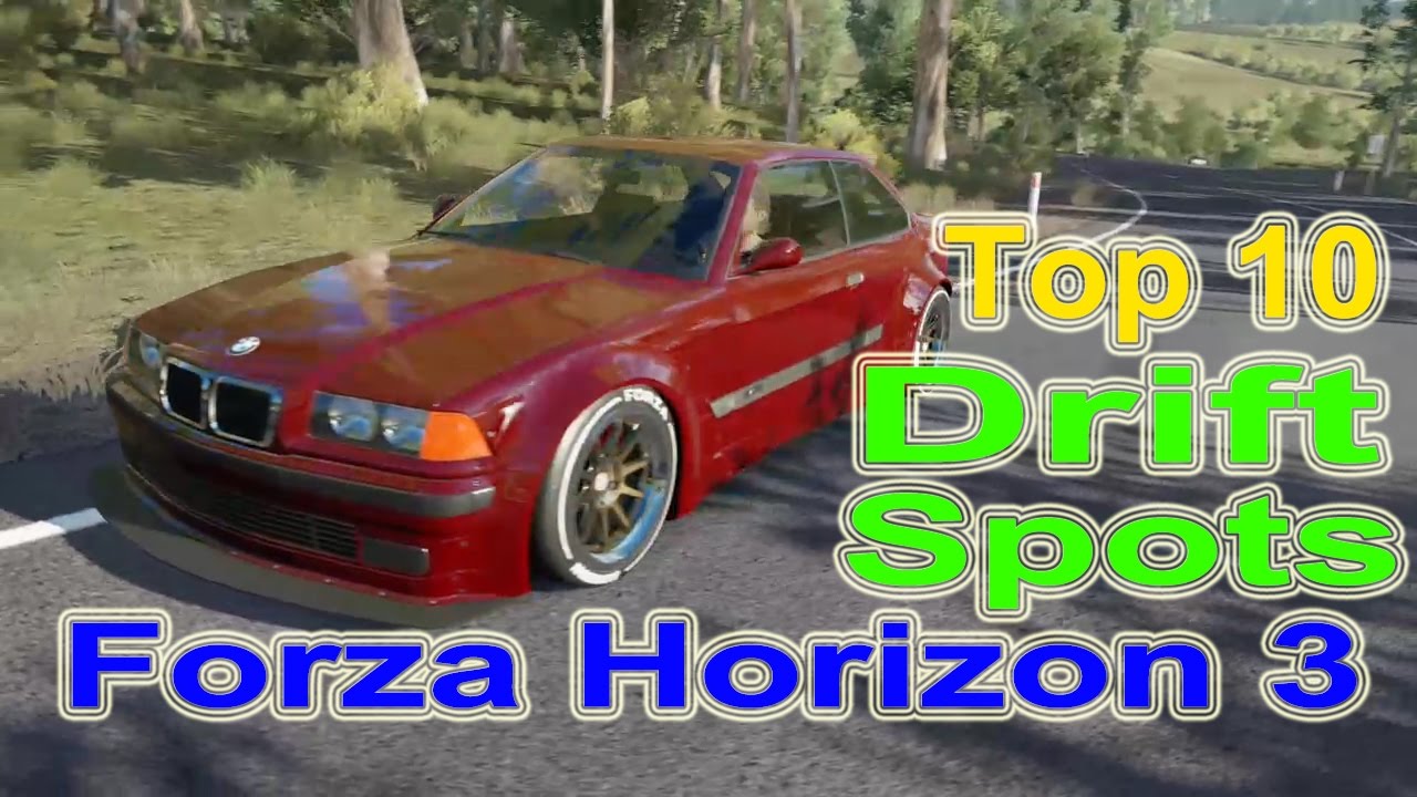 Forza Horizon 3 - Top 10 Drift Spots - GoPro Wheelcam