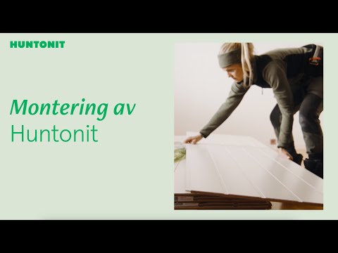 Hvordan montere Huntonit veggplater - video from Byggma