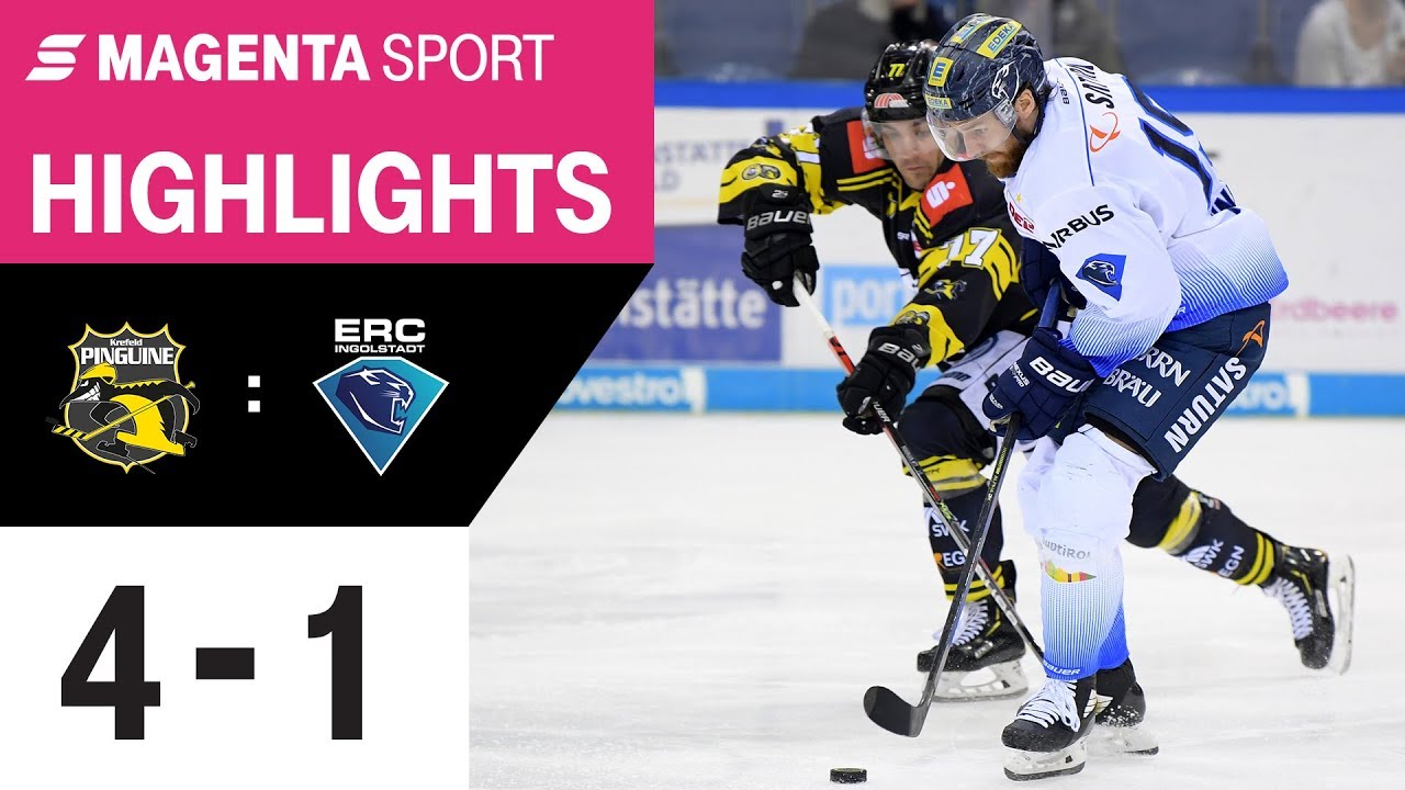 Krefeld Pinguine - ERC Ingolstadt | 40. Spieltag, 19/20 | MAGENTA SPORT