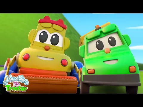 Hector The Tractor Les Roues Sur le Camion à Ordures + Plus Comptines pour Enfant