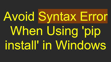 Avoid Syntax Error When Using 
