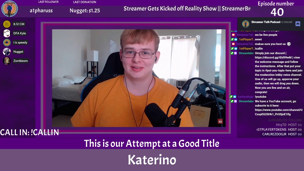 Streamer Talk Streamer Talk Podcast Ep. 40 - This is our Attempt at a Good Title ...