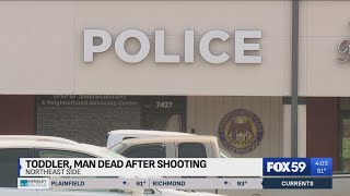 Man, toddler shot to death on northeast side of Indianapolis