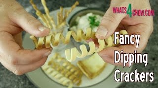 Fancy Dipping Crackers - How to Make Fancy Crackers for Cocktail Parties and the Big Game Barbecue! screenshot 4