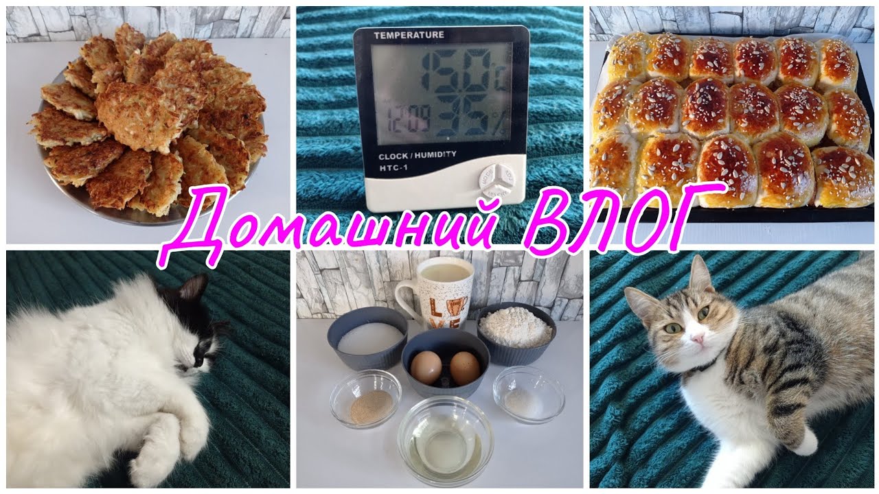 Домашний ВЛОГ. Мои будни. Мотивация на уборку. Драники. Пирожки с маком.