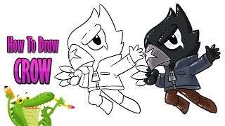 How To Draw And Coloring A Brawl Stars Crow Easy Step By Step For Kids Myhobbyclass Com - brawl stars crow phoenix coloring