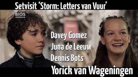 Op de set van Storm: Letters van Vuur