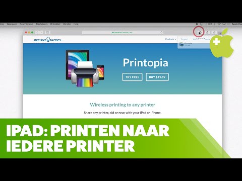 Printen vanaf de iPad met IEDERE printer (Printopia)