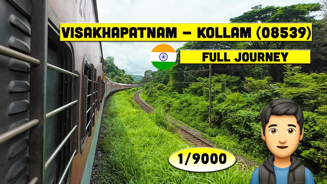VISAKHAPATNAM- KOLLAM (08539) || Full Journey || KOLLAM special fare SF