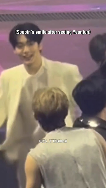 The way Soogyu ran towards members 😭🩵 #kpop #txt #moa #fyp #soogyu #yeonbin