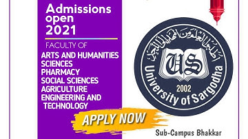 How to apply online in Sargodha university || University of Sargodha Admissions 2021
