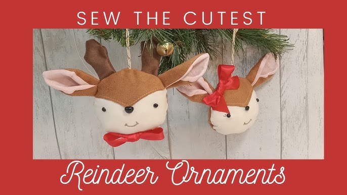 Easy to Sew Reindeer Christmas Tree Ornaments! So Cute! - YouTube easy-to-sew-reindeer-christmas-tree-ornaments-so-cute-youtube