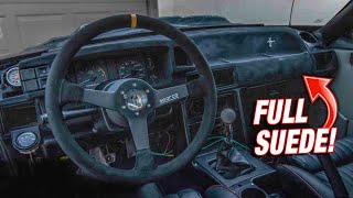 Flocking My Foxbody Dash Into FULL SUEDE! Track Car Interior!