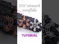 How to make a Wirework snowflake! ❄️ #diyjewelry #jewelrytutorial