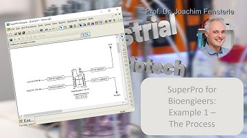 SuperPro for Bioengineers - Example 1, setting up a simple process