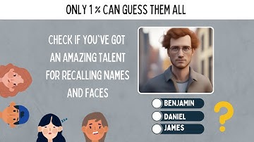 Remember the Name and face Memory Test - How good is your memory ?