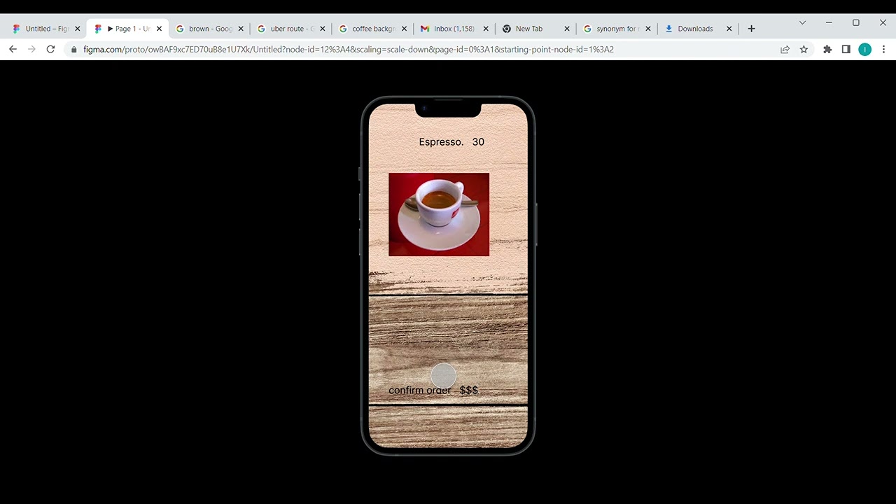 Figma Prototype - Coffee Presentation