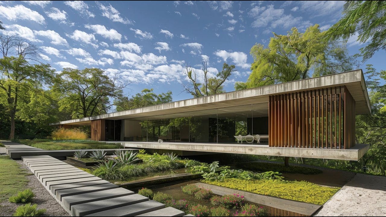Sophisticated Single-Story Concrete Houses Built to Last