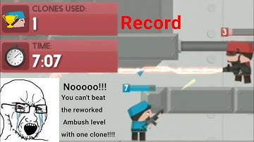 Clone Armies Reworked The Ambush Level Least Clone Record (One Clone)