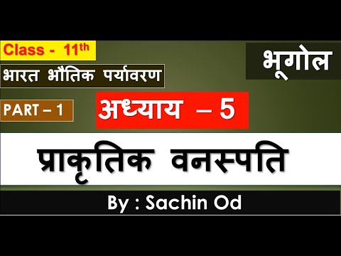 Class 11 th Geography CHAPTER - 5, PART-1 ,प्राकृतिक वनस्पति , Natural Vegetation ( 2nd Book )