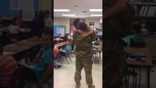 Soldier Surprises Son At School