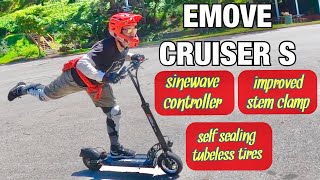 Emove Cruiser S | SINEWAVE CONTROLLER UPGRADE 50 miles range 30 mph speed Electric Scooter Academy