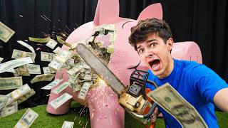 I Hid $10,000 in a Giant Piggy Bank | Brent Rivera