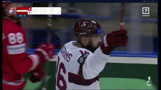 Latvia's winning goal in hockey 2024 05 11,