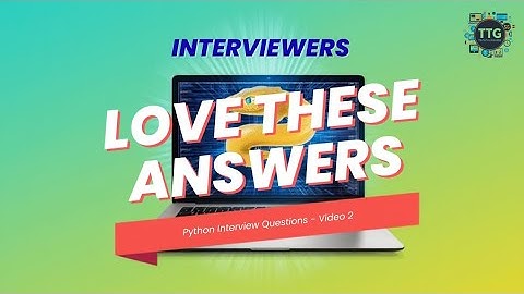 Python Interview Questions (Part 2) #pythoninterviewquestions #freshers #internship